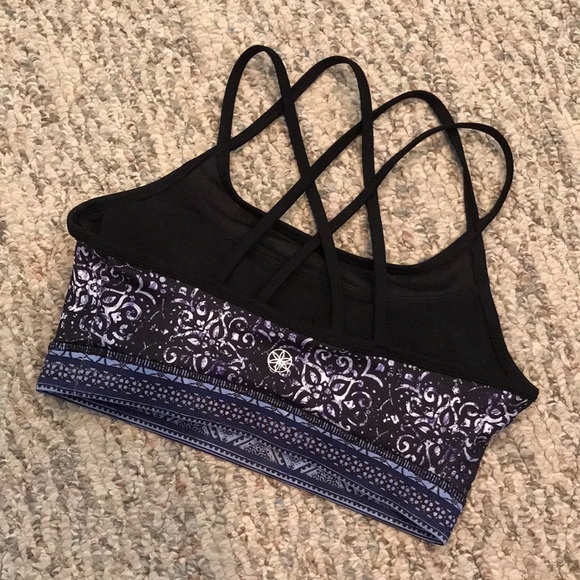 Gaiam Purple & Black Strappy Sports Bra - Picture 3 of 7